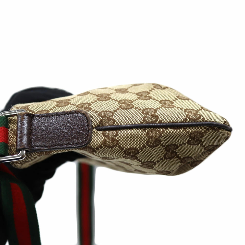Gucci GG Sherry Line messenger bag monogram brown leather - Picture 3 of 11